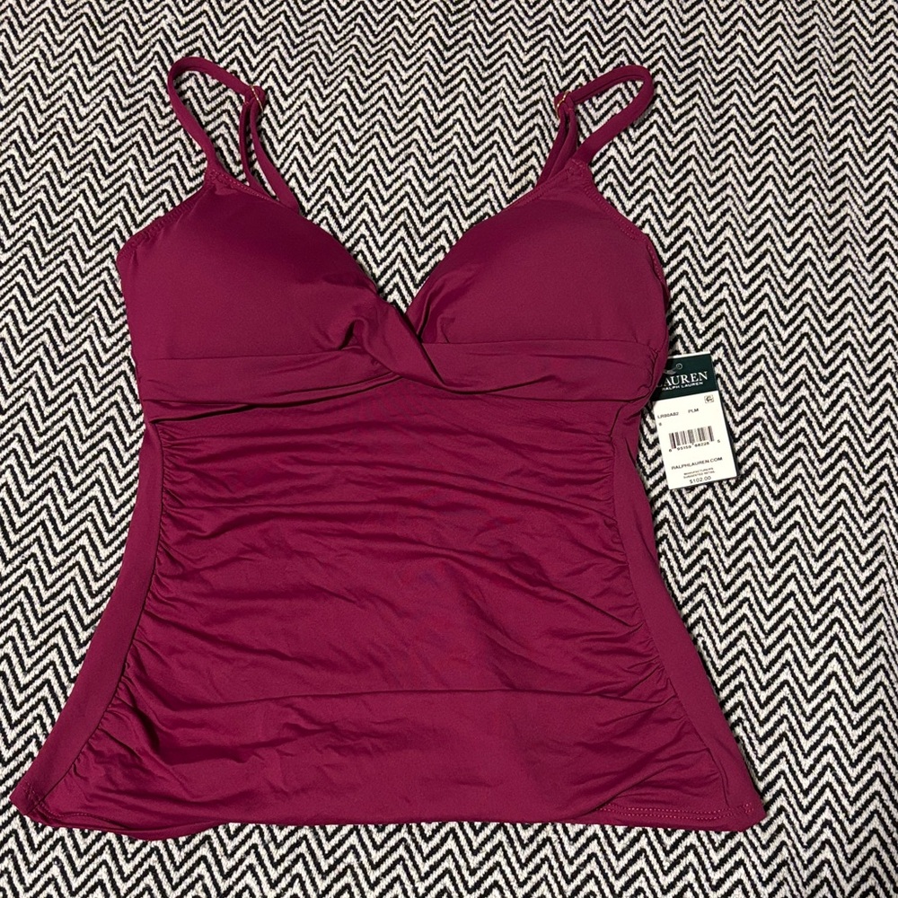 Lauren Ralph Lauren Plum One Piece Swimsuit